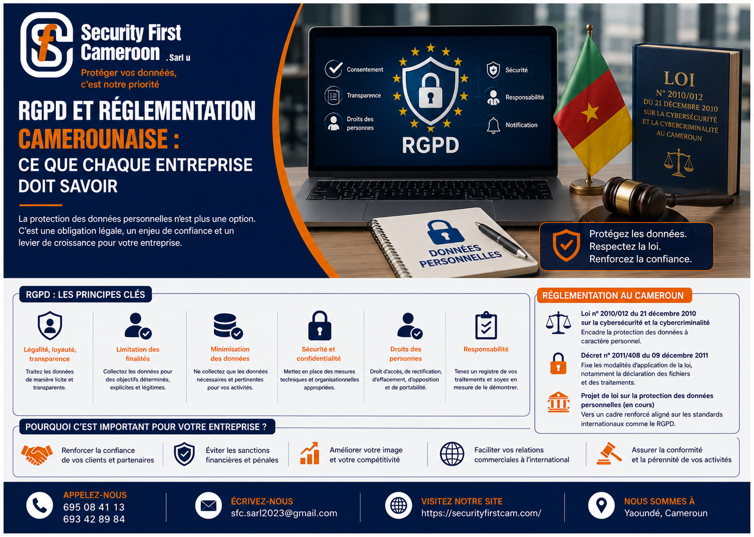 RGPD et réglementation camerounaise : Ce que chaque entreprise doit savoir